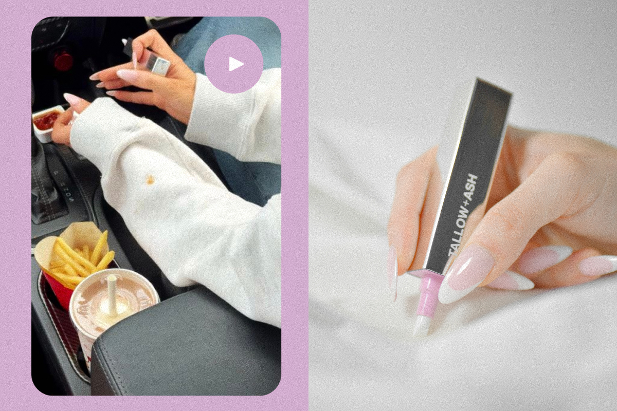 Stain Pen in action - sauce stains