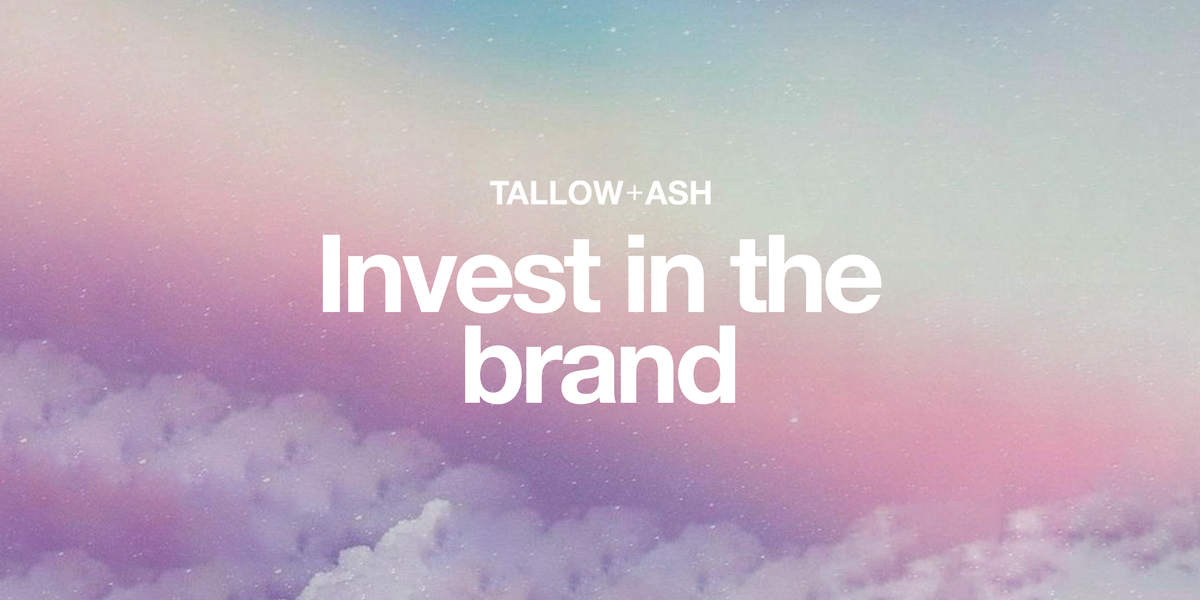 Invest in the brand