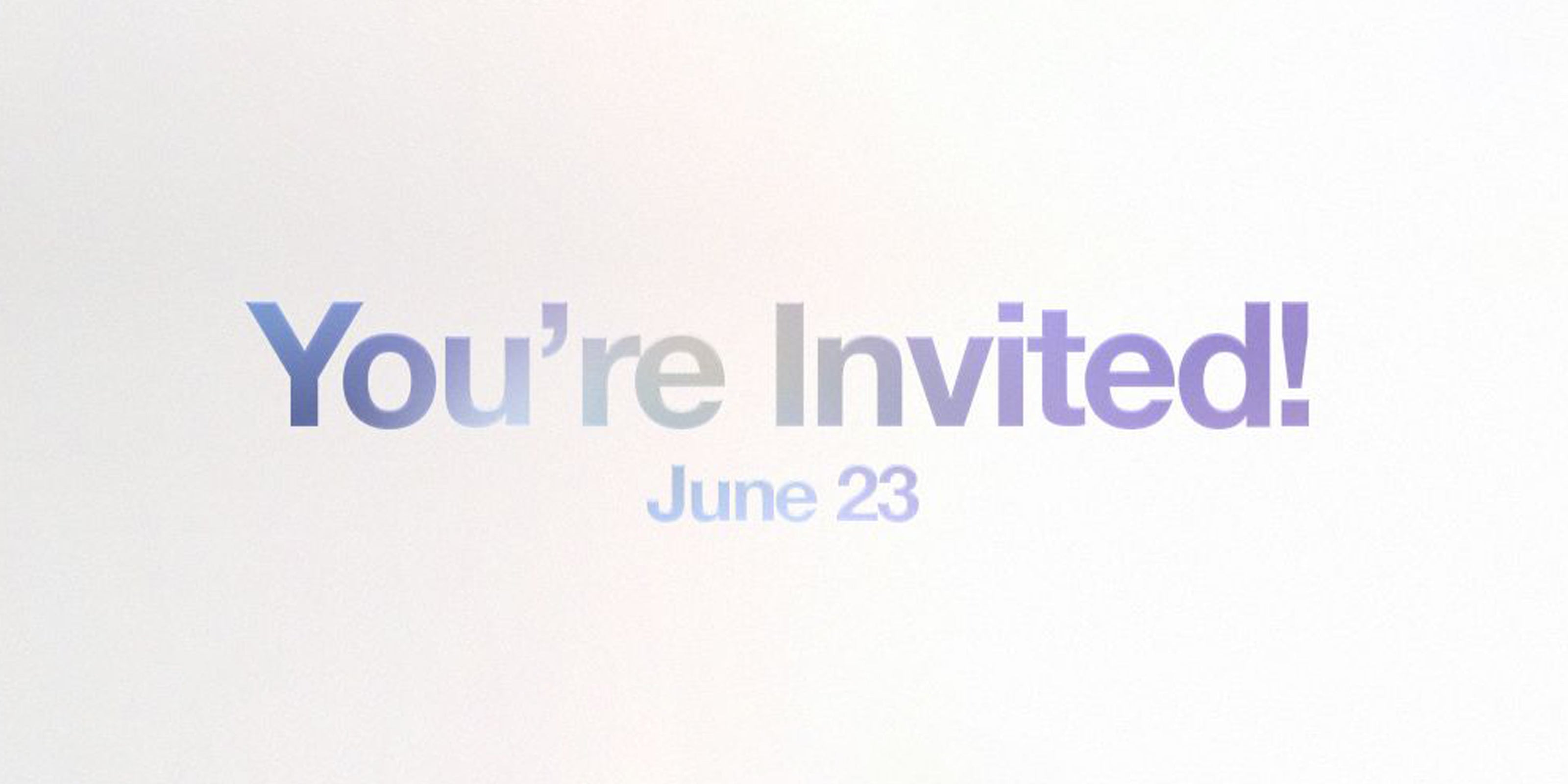 You're invited!
